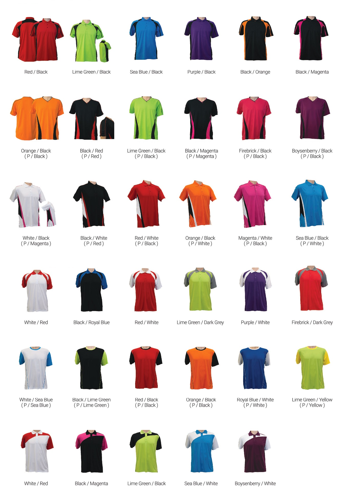 dri fit shirt size guide